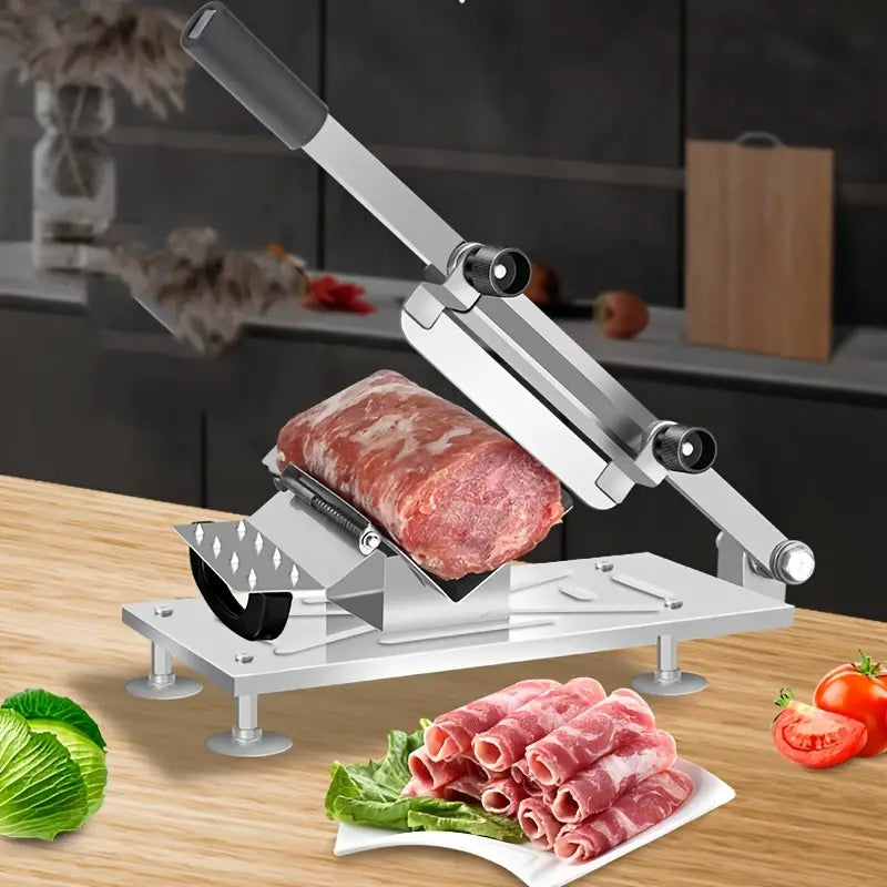 Precision Kitchen Cutting Tool - Adjustable Thickness Meat, Fruit, and Vegetable Slicer-1