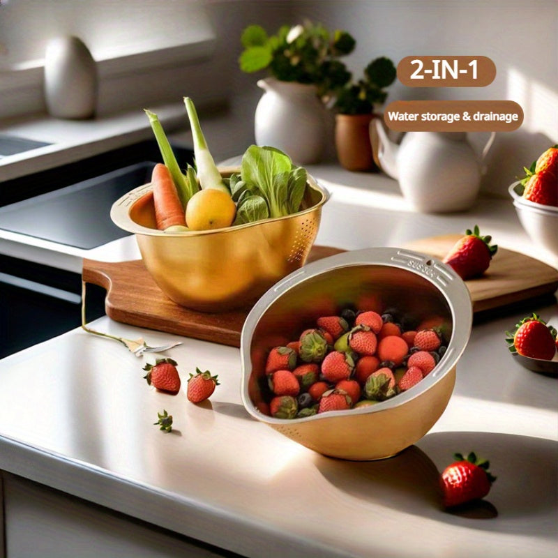 Colander Drain Stainless Steel Basket for Kitchen-4