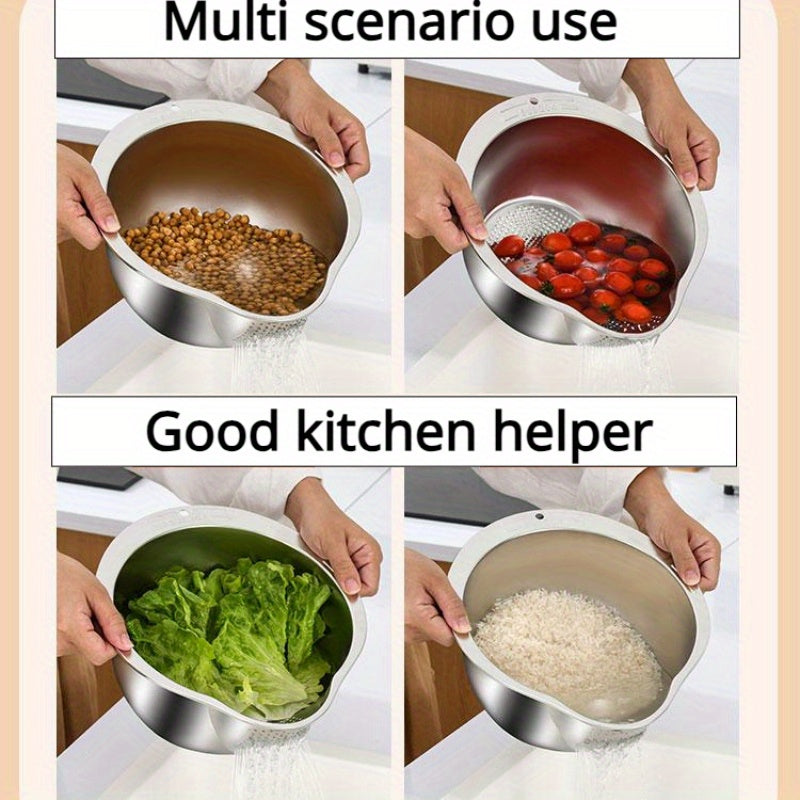 Colander Drain Stainless Steel Basket for Kitchen-3