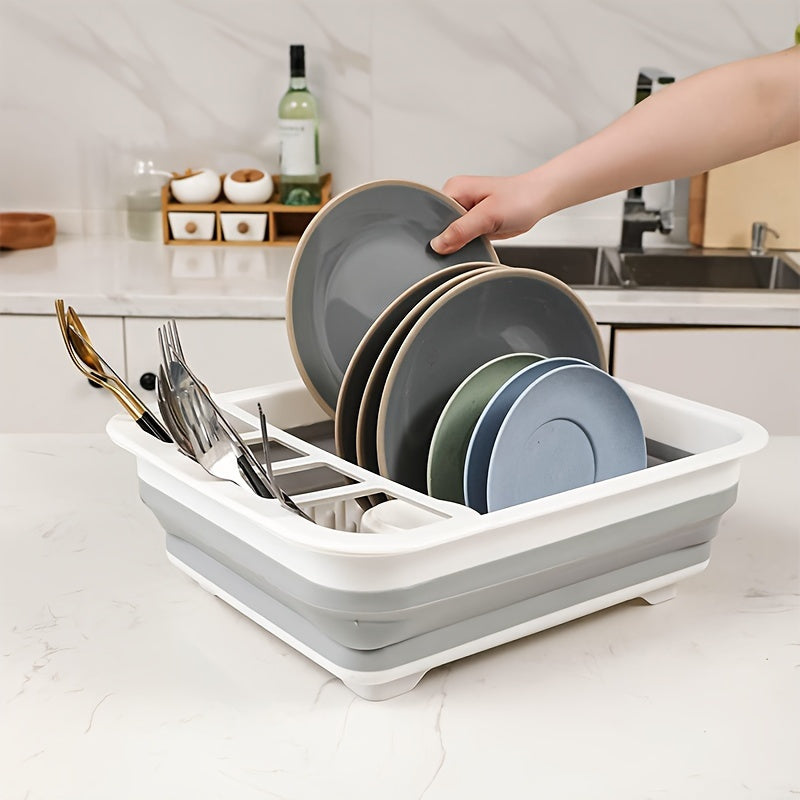 Dish Rack with Utensil Holder-4