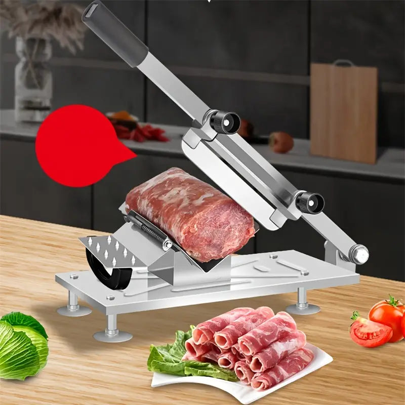 Precision Kitchen Cutting Tool - Adjustable Thickness Meat, Fruit, and Vegetable Slicer-4