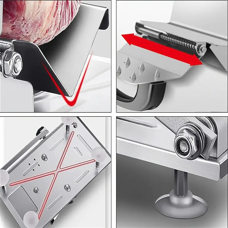 Precision Kitchen Cutting Tool - Adjustable Thickness Meat, Fruit, and Vegetable Slicer-2