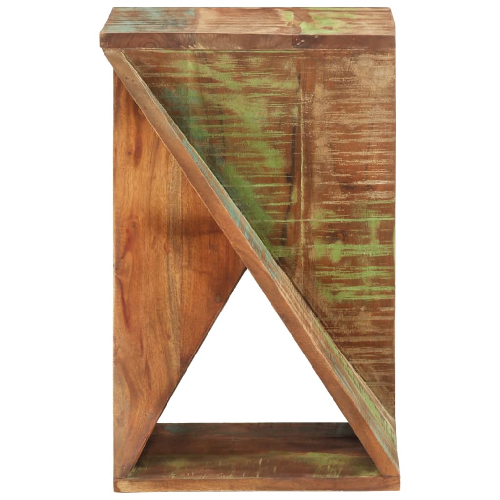 NNEVL Side Table 35x35x55 cm Solid Wood Reclaimed