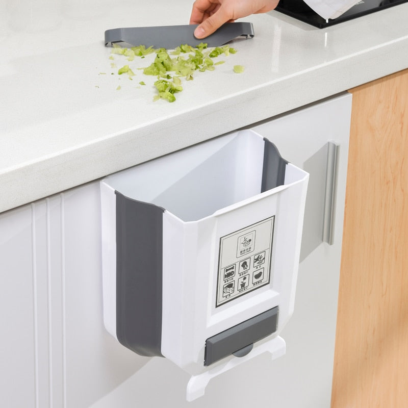 Foldable kitchen Trash Bin-1