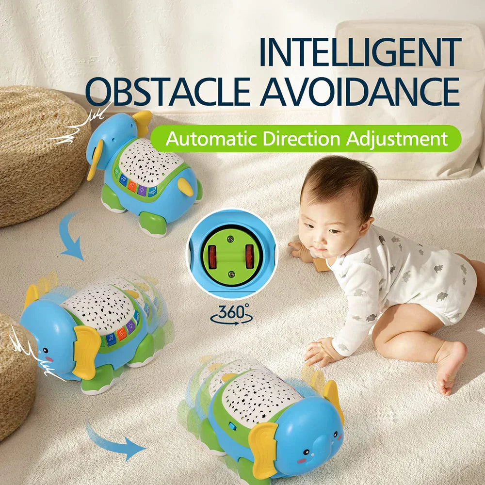 Baby Crawling Toys Musical Elephant-4