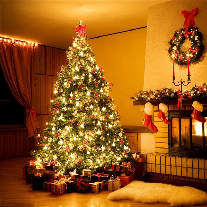 12m Ball LED String Lights - USB/Battery Powered Garland Lights-2