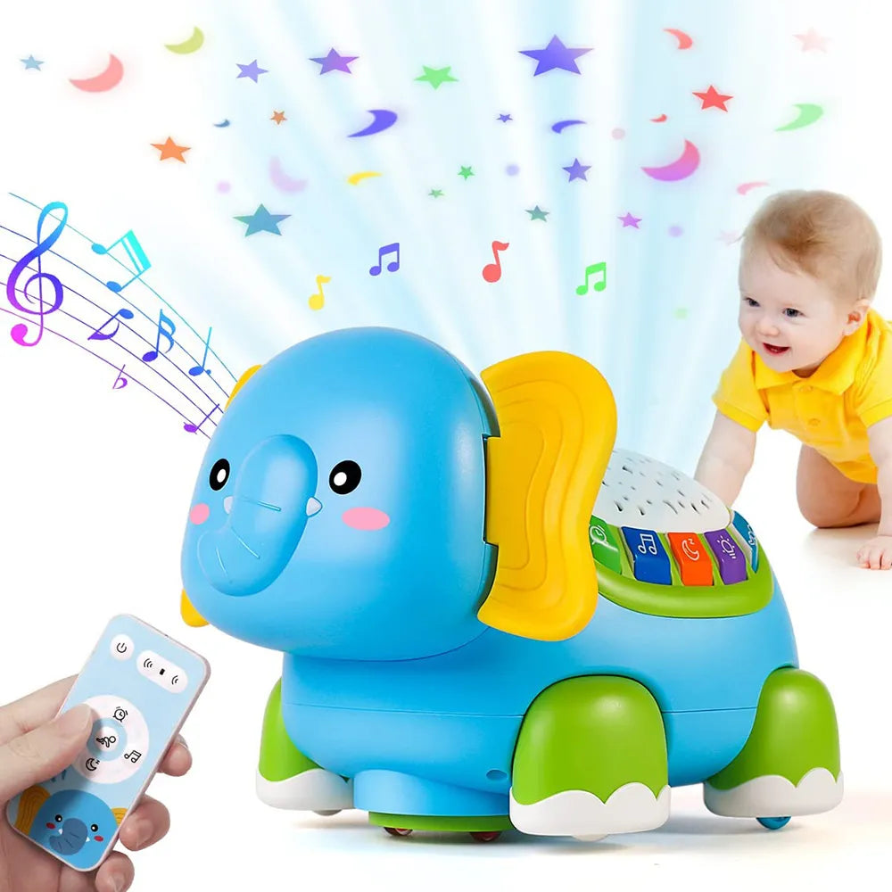 Baby Crawling Toys Musical Elephant-1