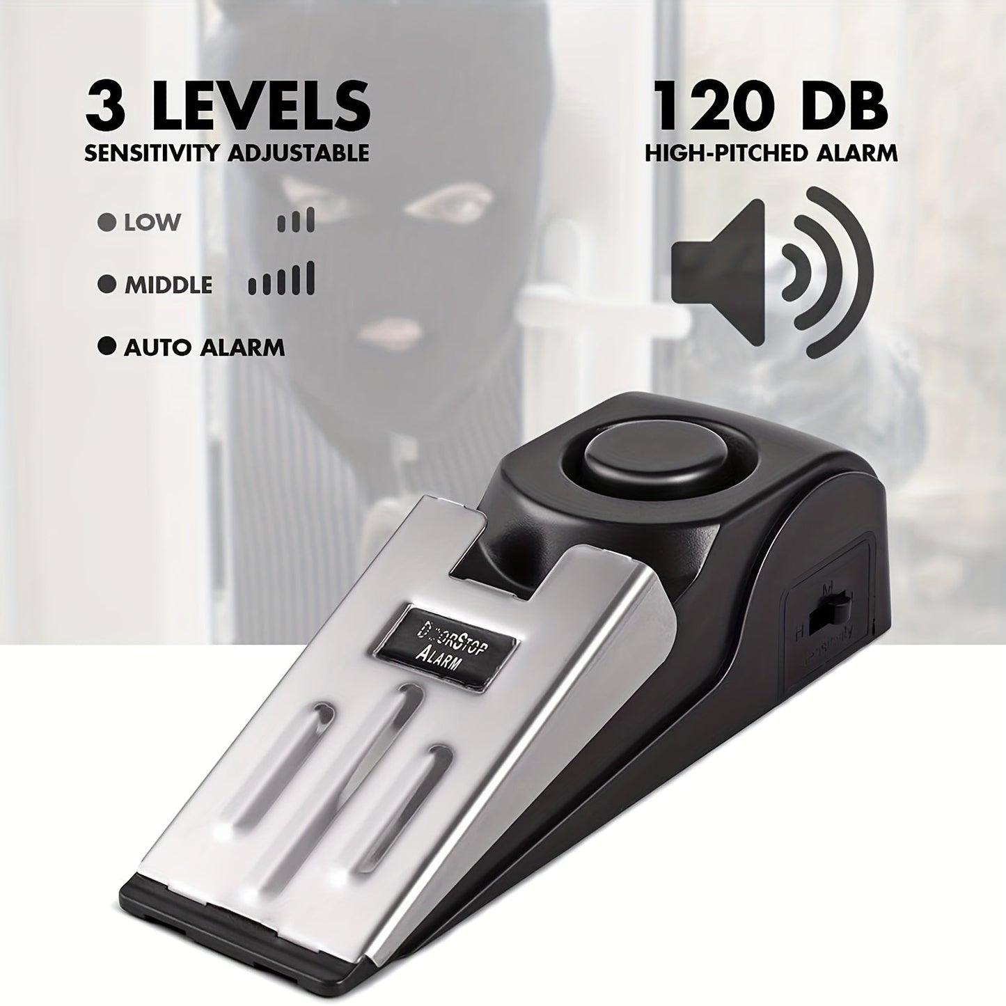 Door Stop Alarm Anti-Theft Security (2pcs)-1