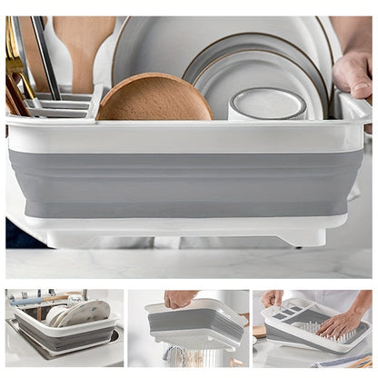 Dish Rack with Utensil Holder-2