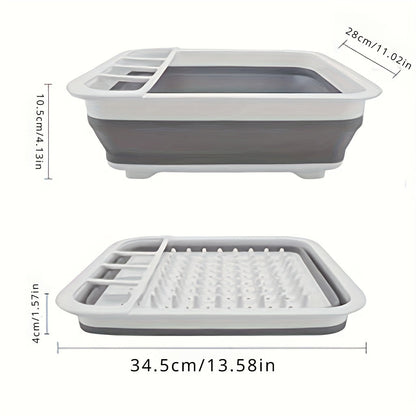 Dish Rack with Utensil Holder-1
