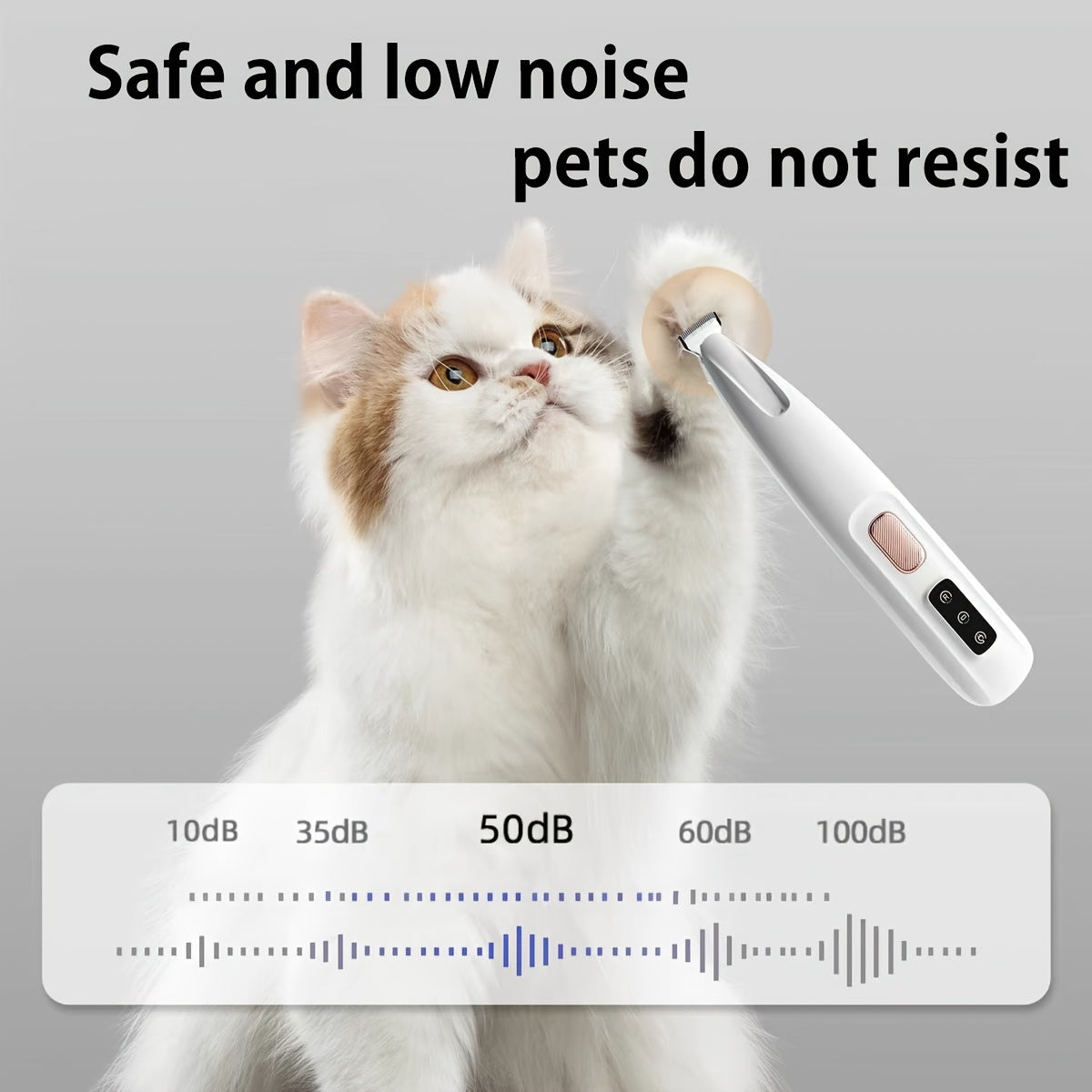 Pet Grooming Clippers with LED Light Support-2