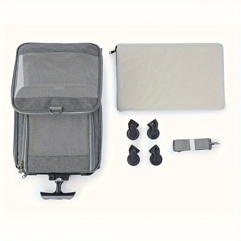 Pet Carrier with Aluminum Frame and Removable Base-1