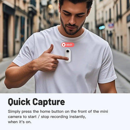 Thumb-Size WiFi Mini Camera  Action Cam with 32GB White-4