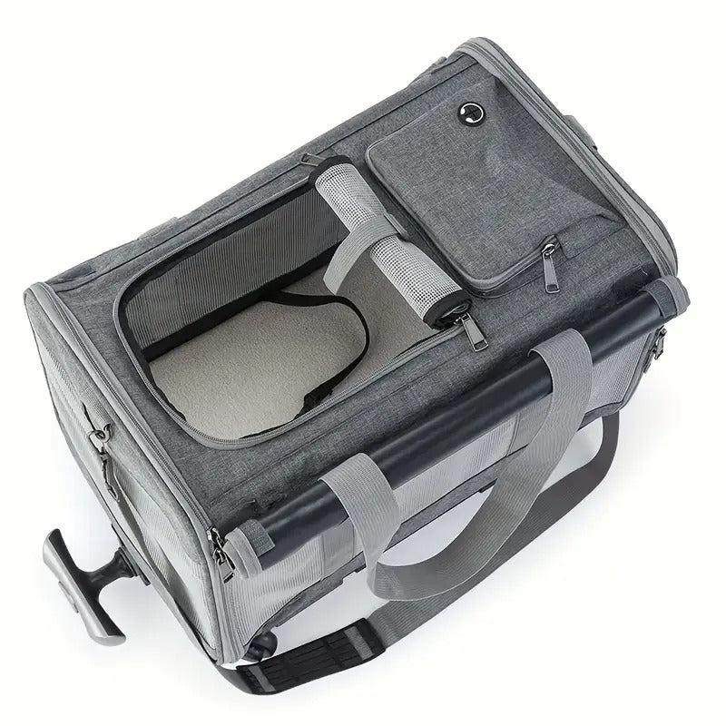 Pet Carrier with Aluminum Frame and Removable Base-2