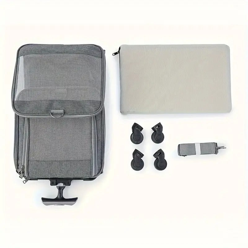 Pet Carrier with Aluminum Frame and Removable Base-3